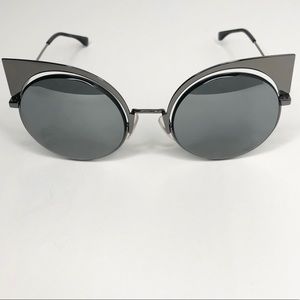Fendi *BRAND NEW*Sunglasses Mirrored/Gunmetal Grey
